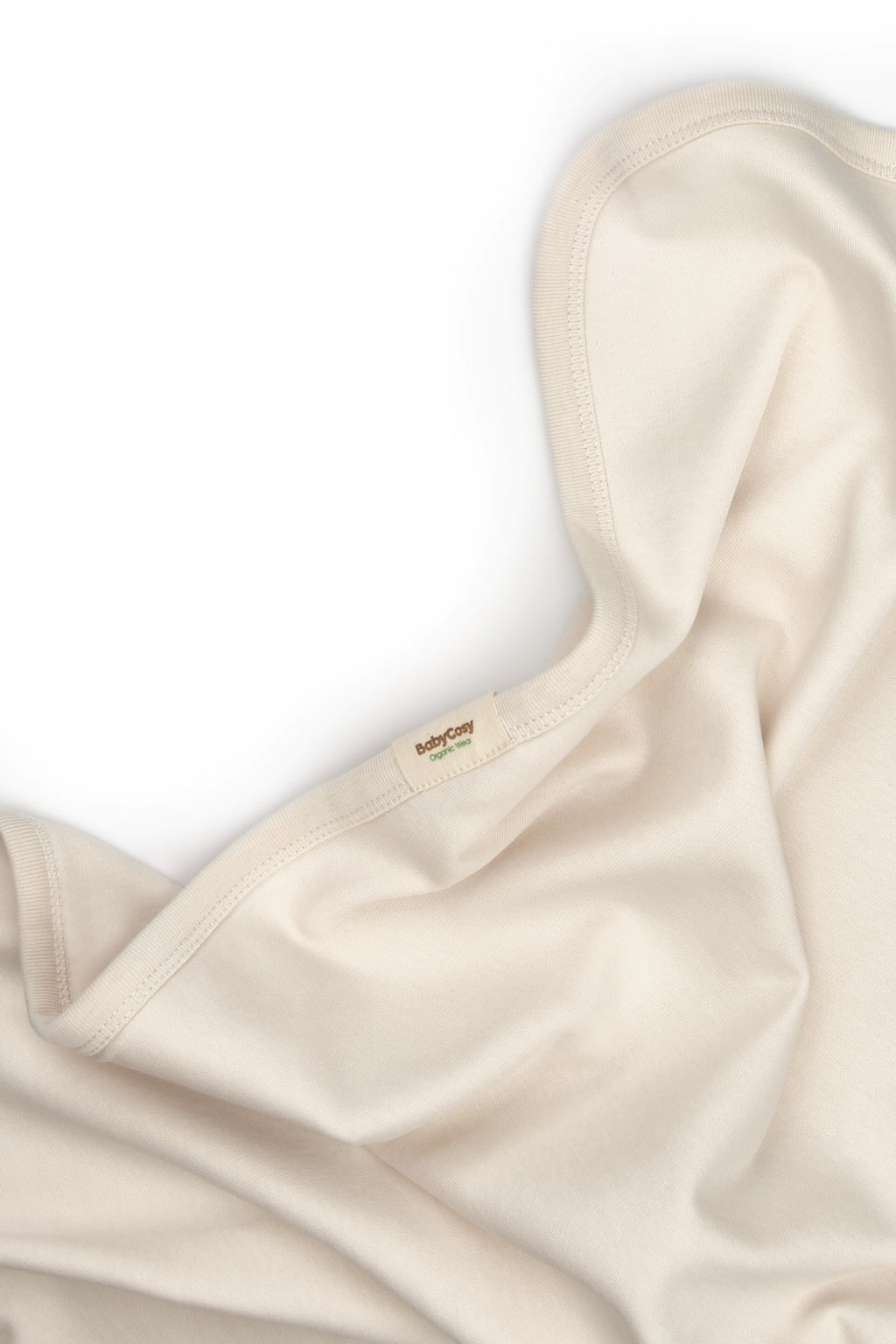 Organik Pamuk Kuzu Desenli Kapüşonlu Battaniye – Bej