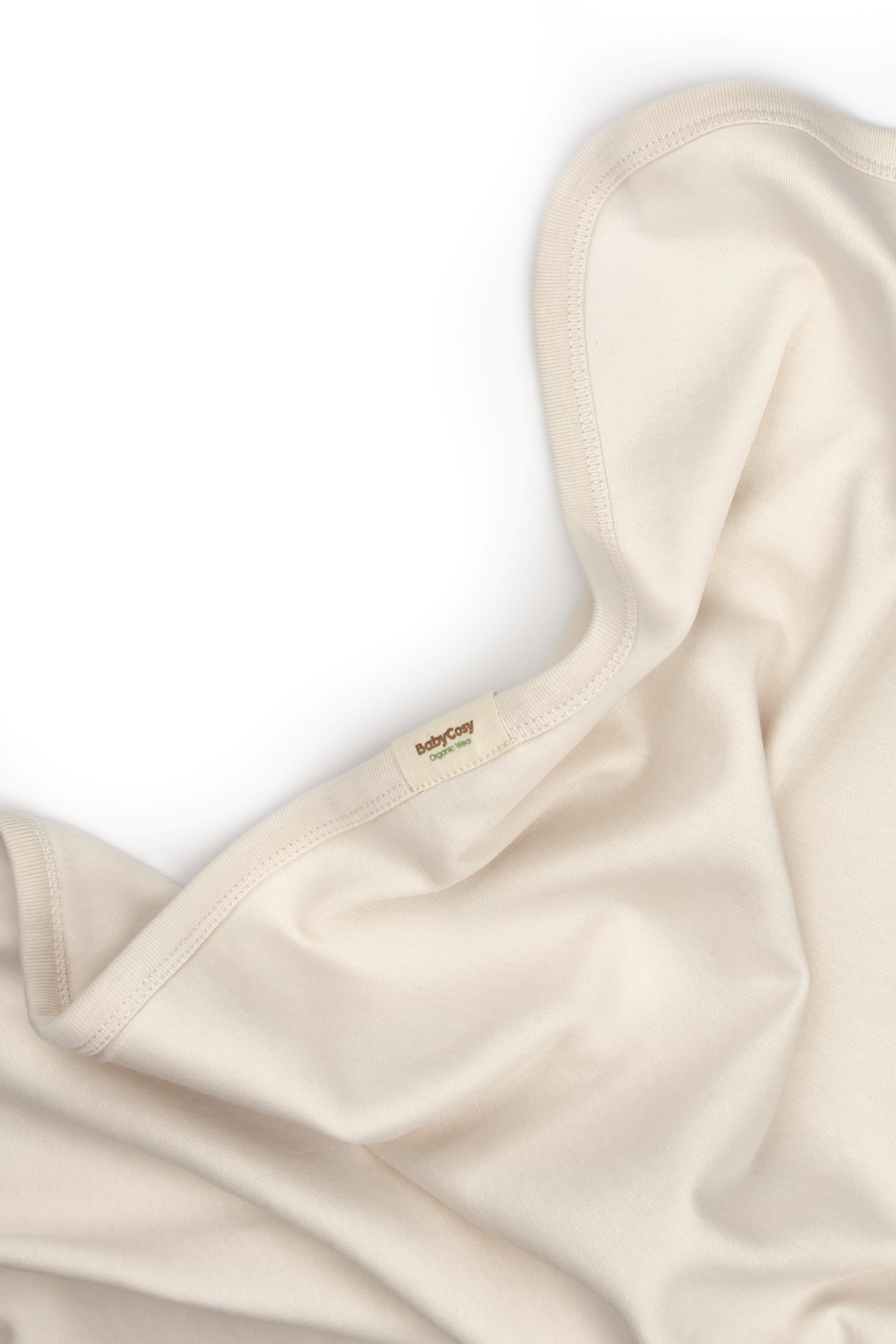 Organik Pamuk Kuzu Desenli Kapüşonlu Battaniye – Bej