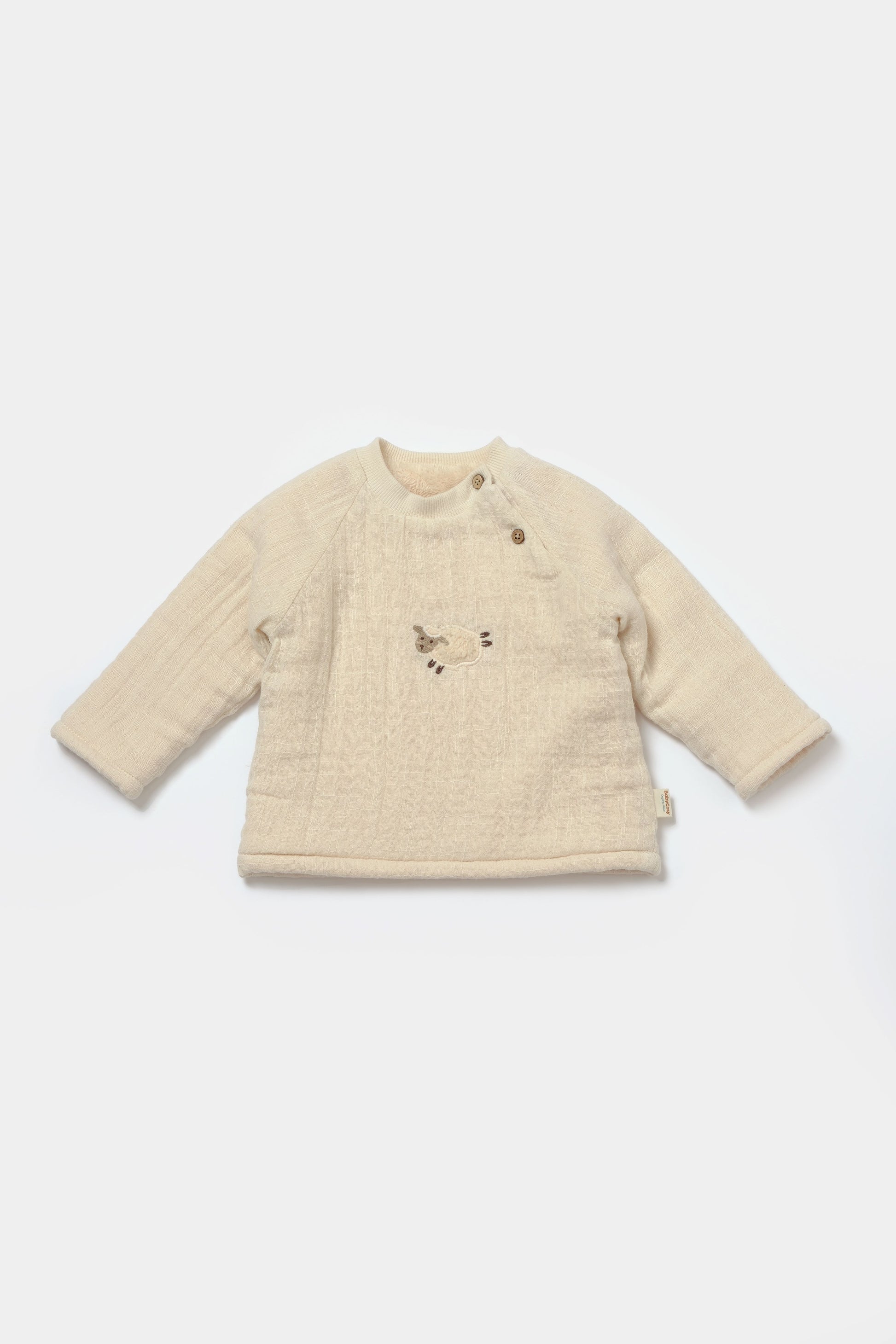 BabyCosy Kuzu Nakışlı Müslin WellSoft Takım - Riki Baby&Kids