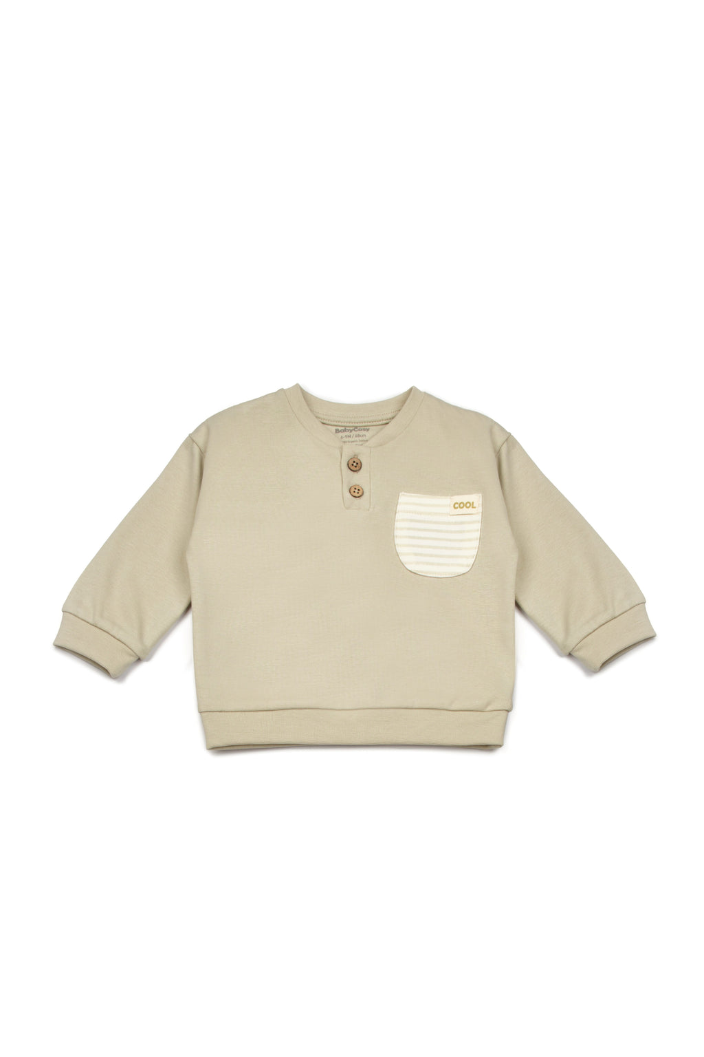 Organik Pamuk Cool Yeşil Sweatshirt Pantolon Bebek Takımı