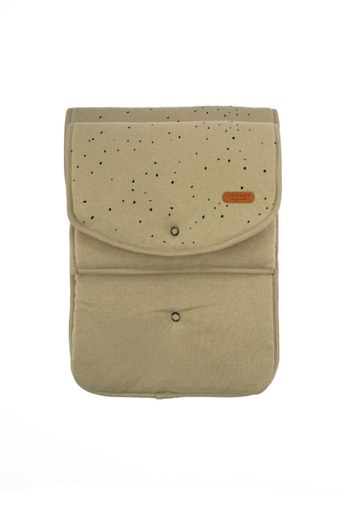 Cepli Alt Açma Minderi Çanta Cosmos Haki Organik Pamuk - Riki Baby&Kids