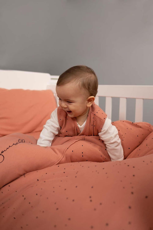 Çift Taraflı Yelek Bebek Cosmos Pembe Organik Pamuk - Riki Baby&Kids