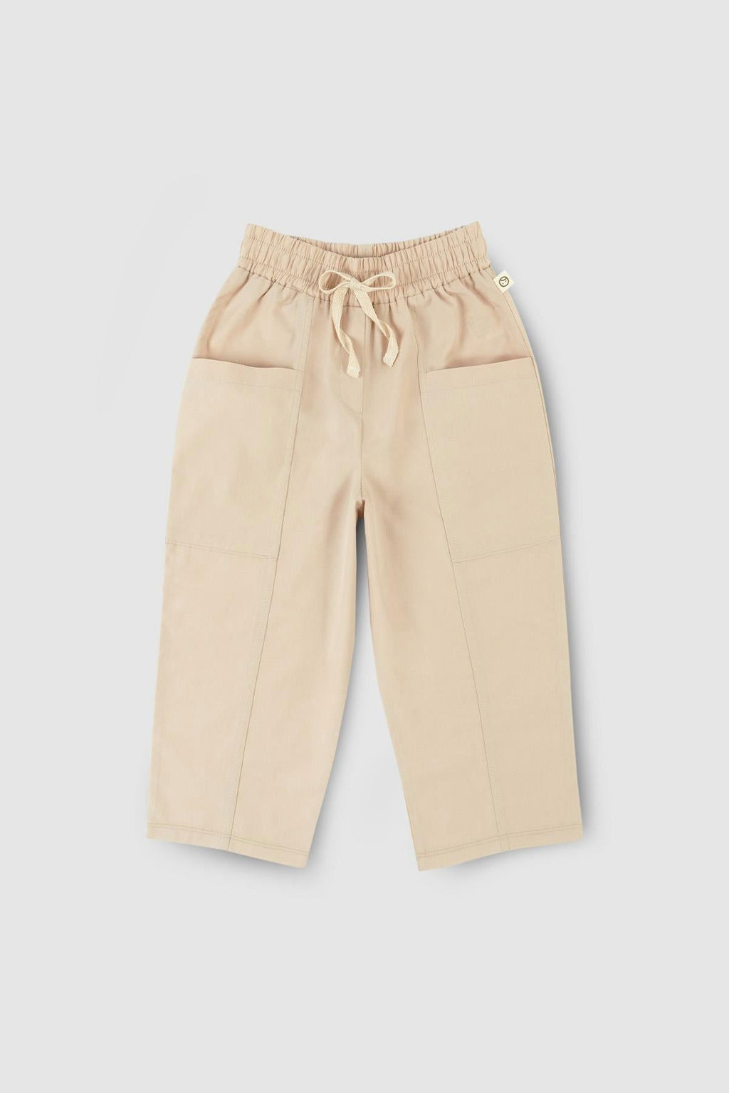 Çocuk Pantolon Bej Organik Pamuk - Riki Baby&Kids