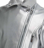Original Marines Suni Deri Biker Ceket