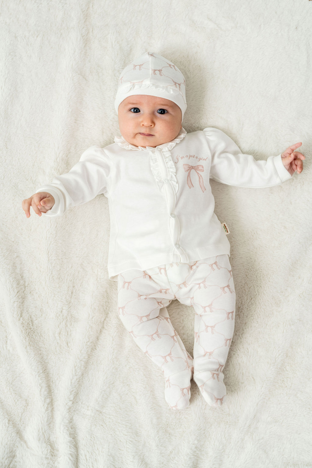 Organik Pamuk 3’lü Bebek Seti – Bow Koleksiyonu