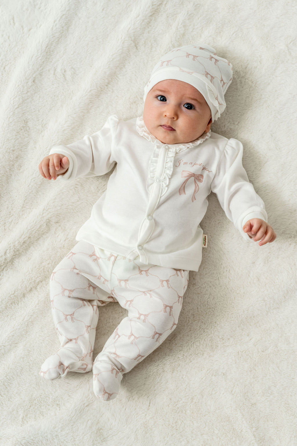 Organik Pamuk 3’lü Bebek Seti – Bow Koleksiyonu