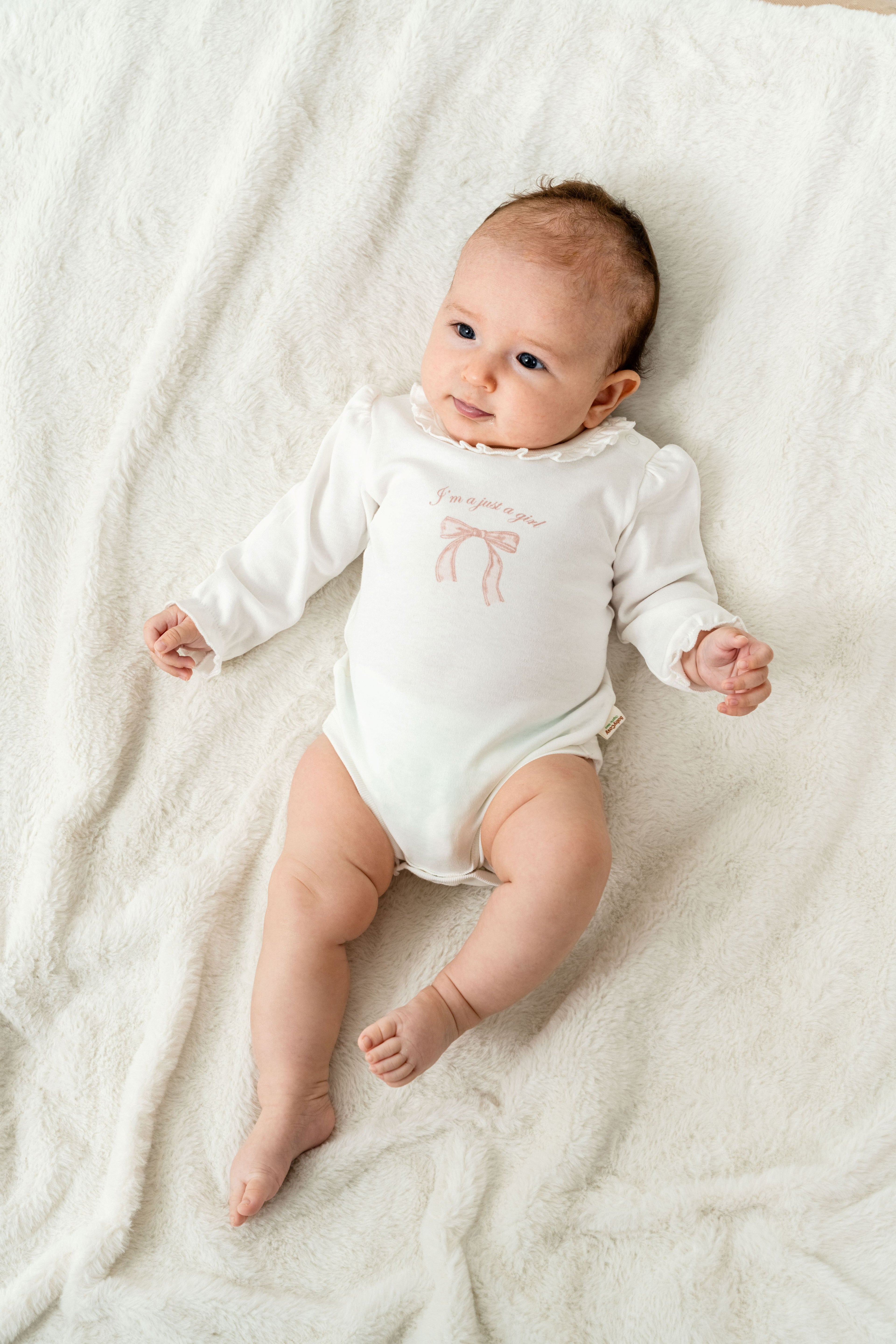 Organik Pamuk Uzun Kollu Fırfır Yakalı 2’li Body Seti – Bow Koleksiyonu