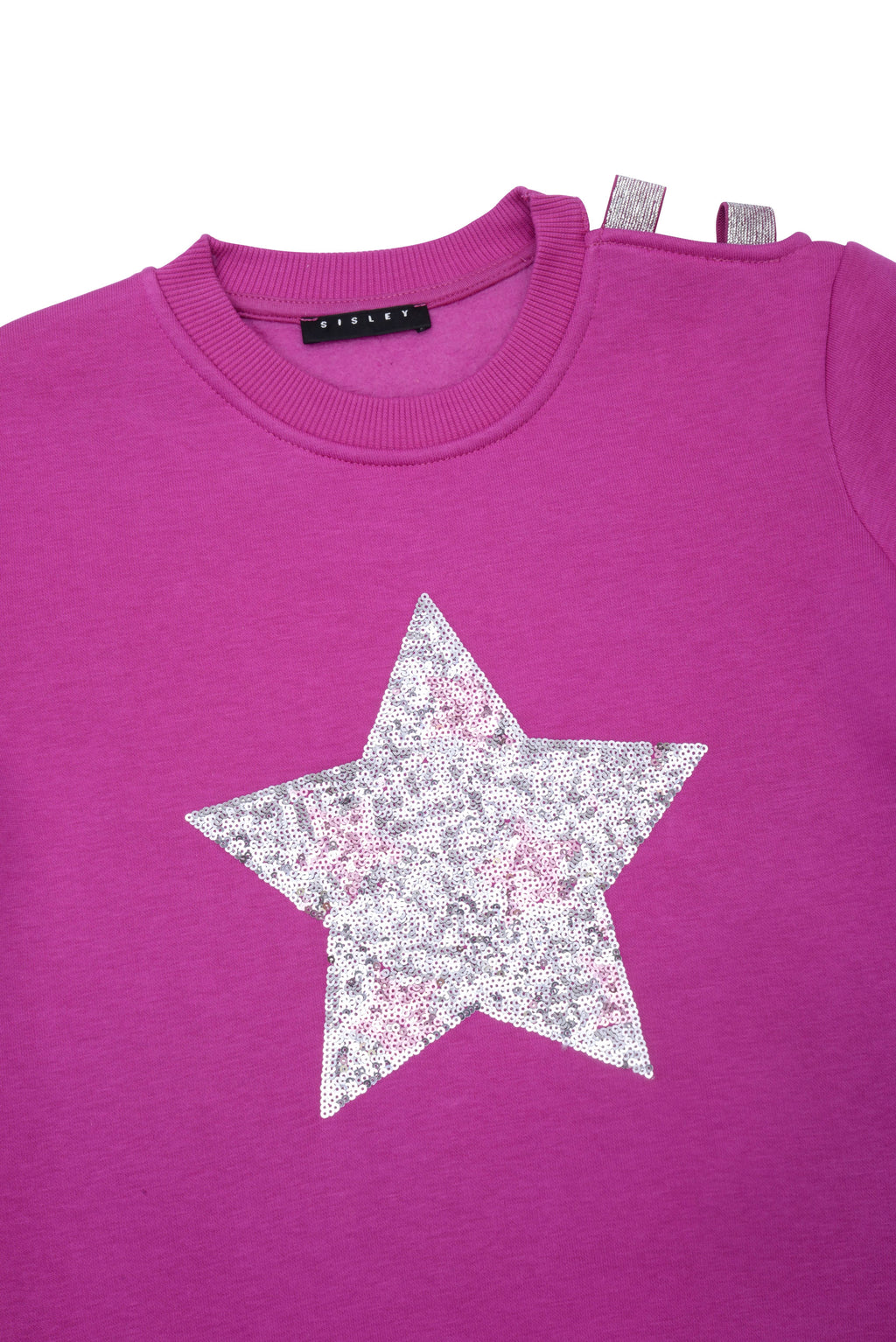 Sisley Fuşya Payetli Sweatshirt - Riki Baby&Kids