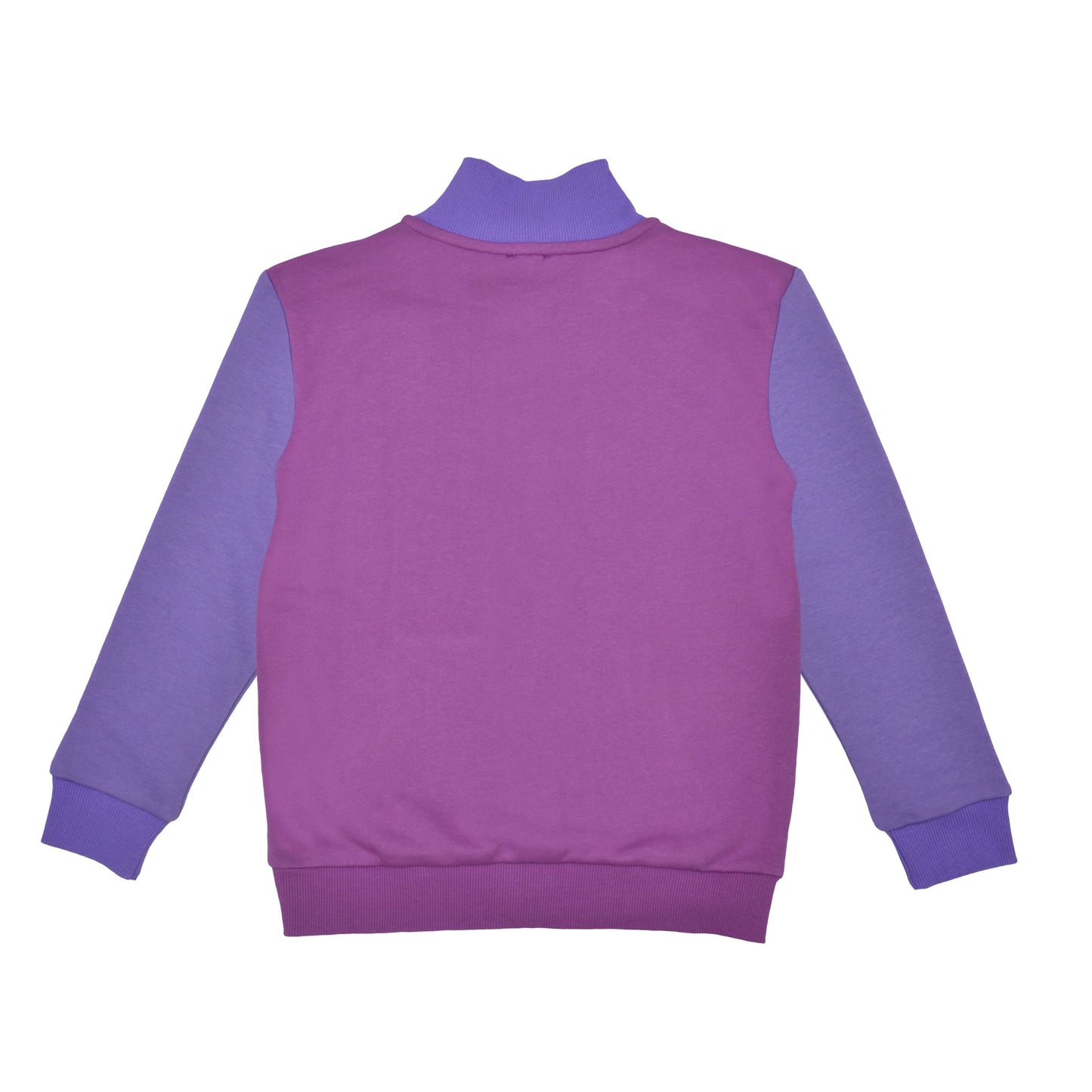 Benetton Kız Çocuk Zipli Menekşe Sweatshirt - Riki Baby&Kids