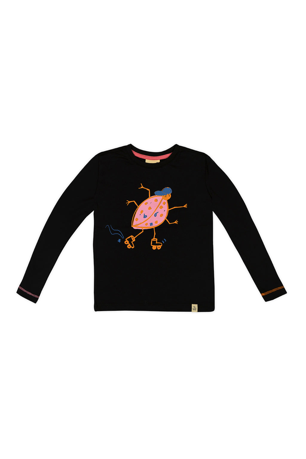 Pink Lady Beetle Uzun Kollu T-Shirt – Siyah