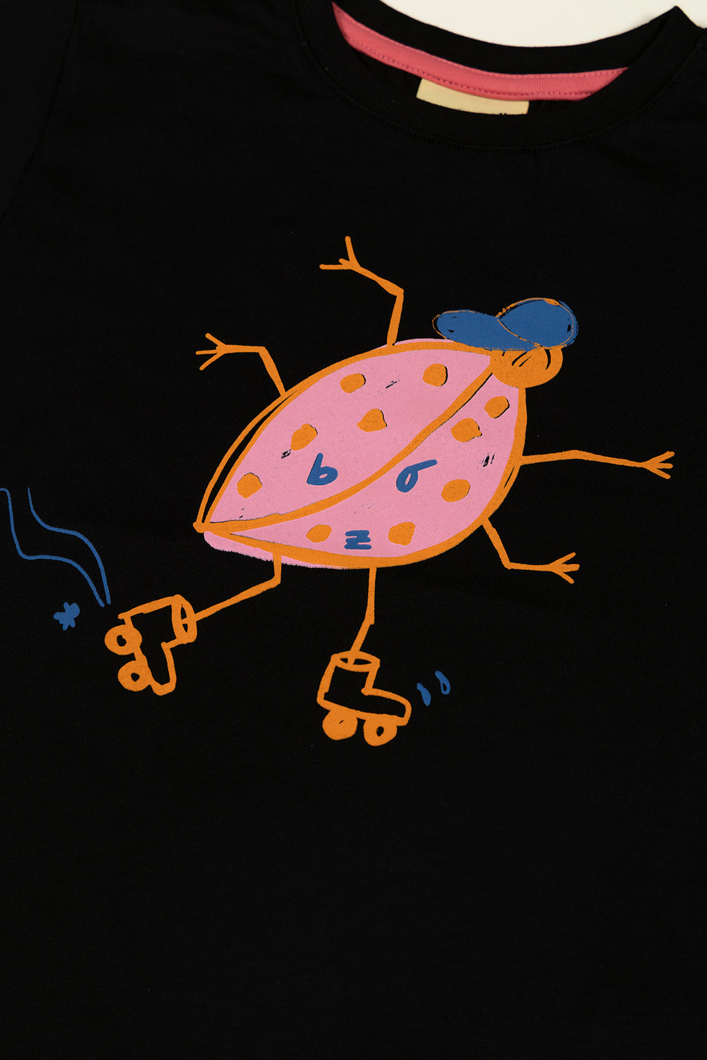 Pink Lady Beetle Uzun Kollu T-Shirt – Siyah