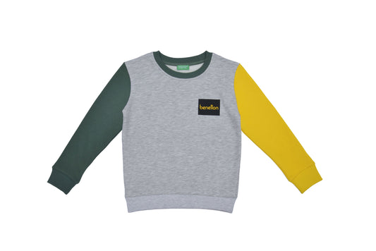 Benetton Mix Gri Sweatshirt - Riki Baby&Kids