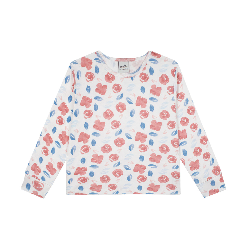 Uzun kollu t-shirt ve elastik bel alt pijama – Antebies