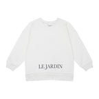 Organik Pamuk "Le Jardin" Uzun Kollu Sweatshirt – Kuş ve Çiçek Desenli