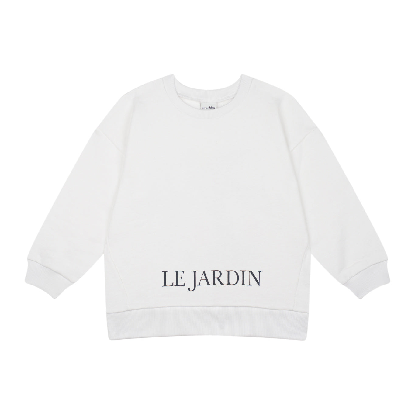 Organik Pamuk "Le Jardin" Uzun Kollu Sweatshirt – Kuş ve Çiçek Desenli