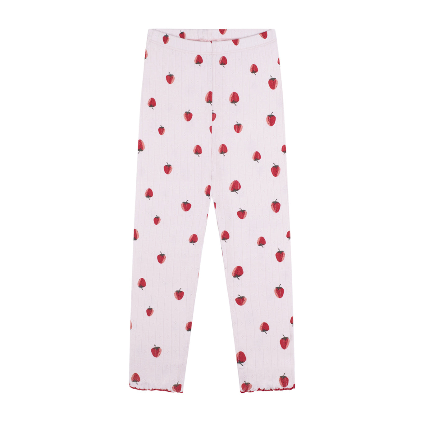 Elastik bel alt ve yuvarlak yakalı üst pijama takımı