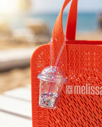 Melissa Drink Charm – Holografik Simli İçecek Bardağı Charm