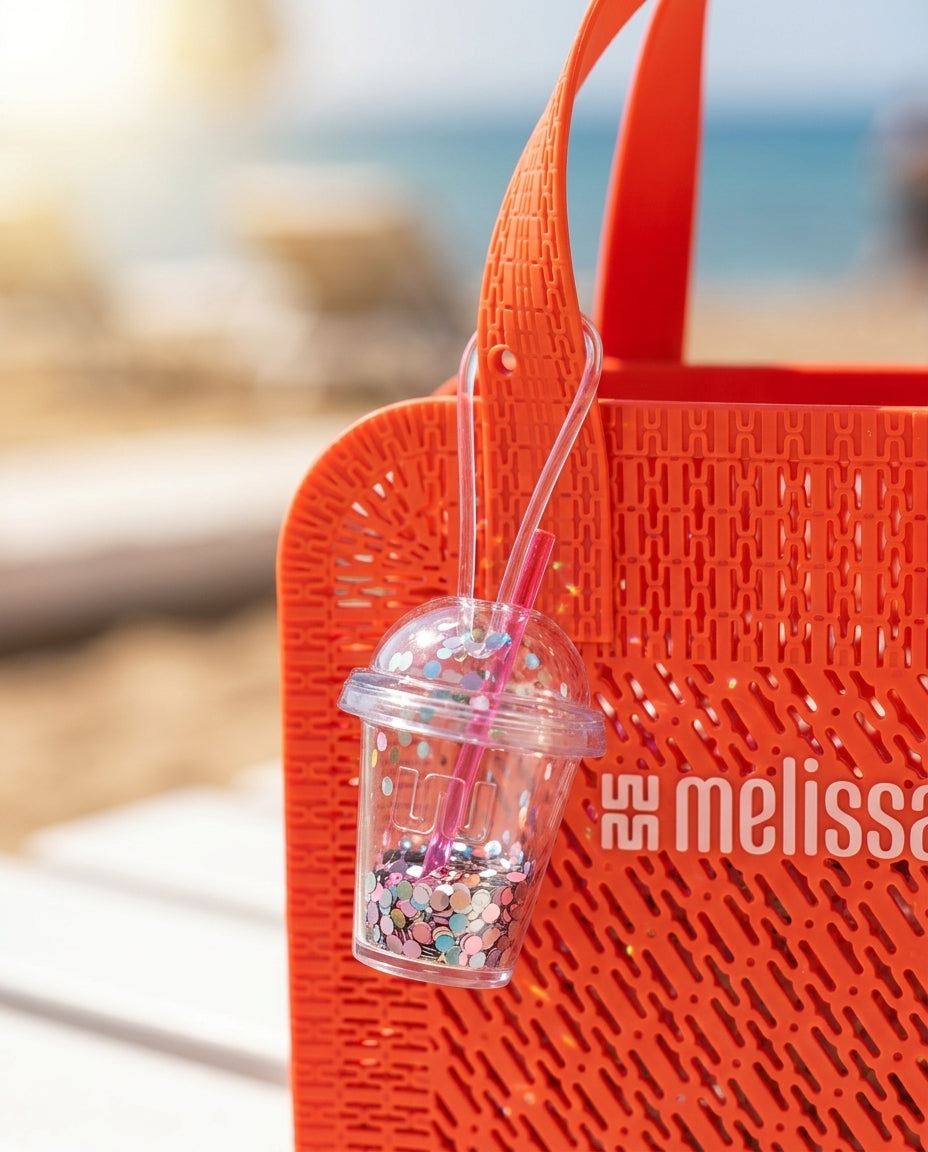 Melissa Drink Charm – Holografik Simli İçecek Bardağı Charm