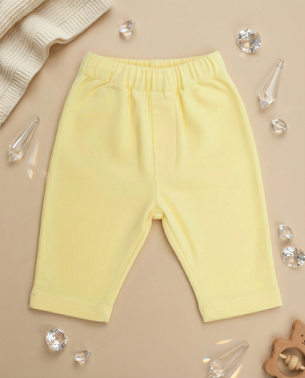 Crystal Baby İnce Fitilli Kadife Havuç Kesim Pantolon – Hay Yellow