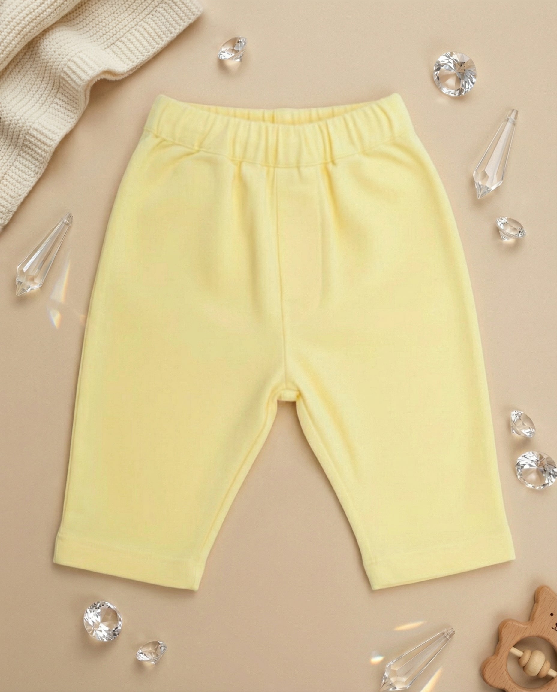 Crystal Baby İnce Fitilli Kadife Havuç Kesim Pantolon – Hay Yellow