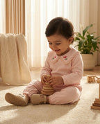 Crystal Baby Organik Pamuk Bebek Pantolonu - Cloud Pink