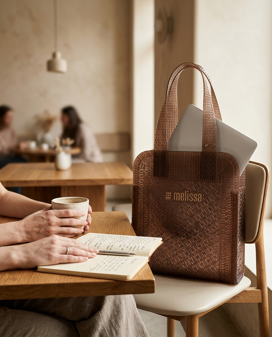 Melissa Harper Bag Kahverengi - laptop notebook taşımalı kafe çalışma lifestyle tote