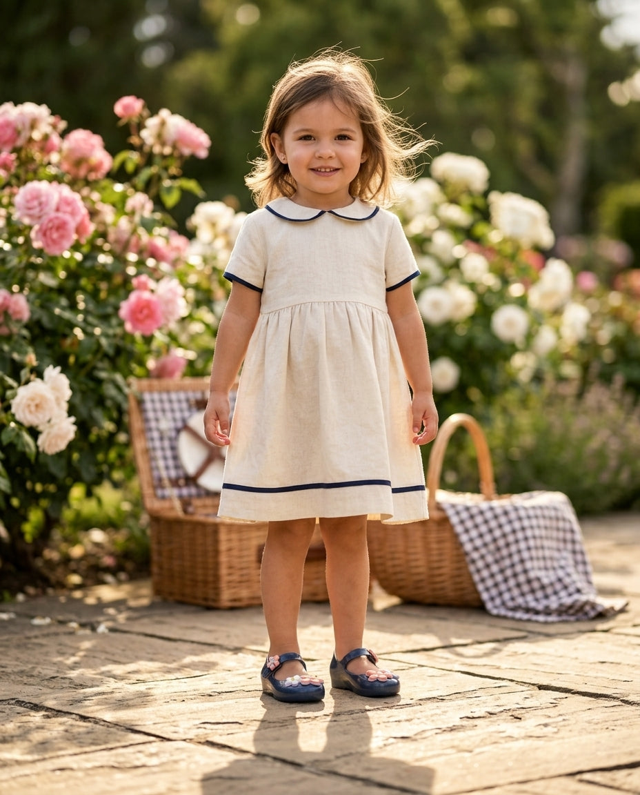 Mini Melissa Sweet Love Picnic Lacivert Çiçekli Kız Bebek & Çocuk Ayakkabısı | 21-27 Numara