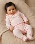 Crystal Baby Organik Pamuk Patikli Bebek Pantolonu - Cloud Pink