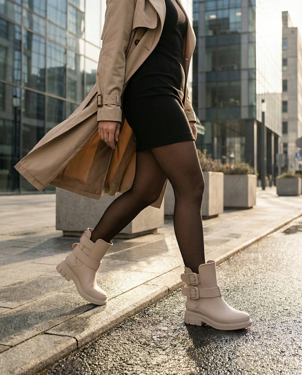 Melissa Bang Boot – Bej Kadın Bot