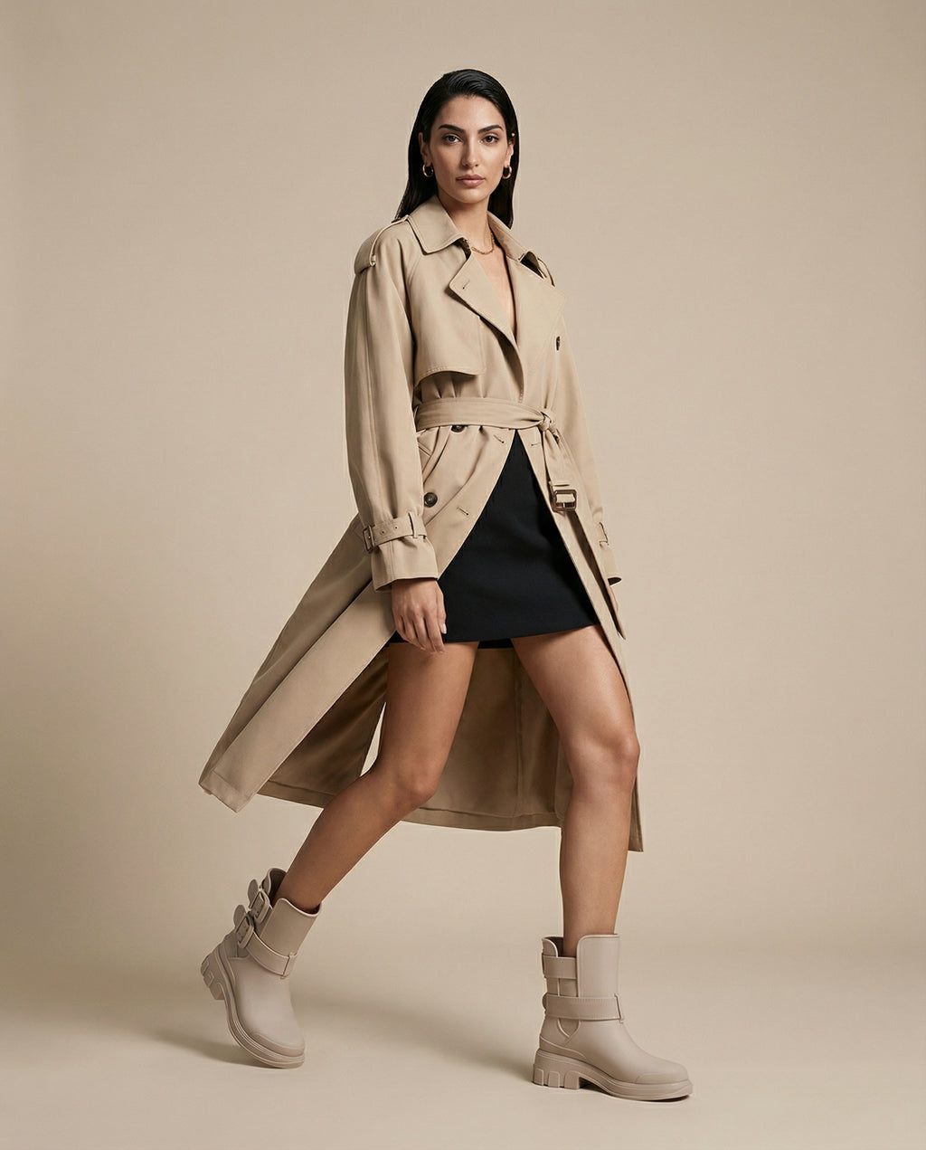 Melissa Bang Boot – Bej Kadın Bot