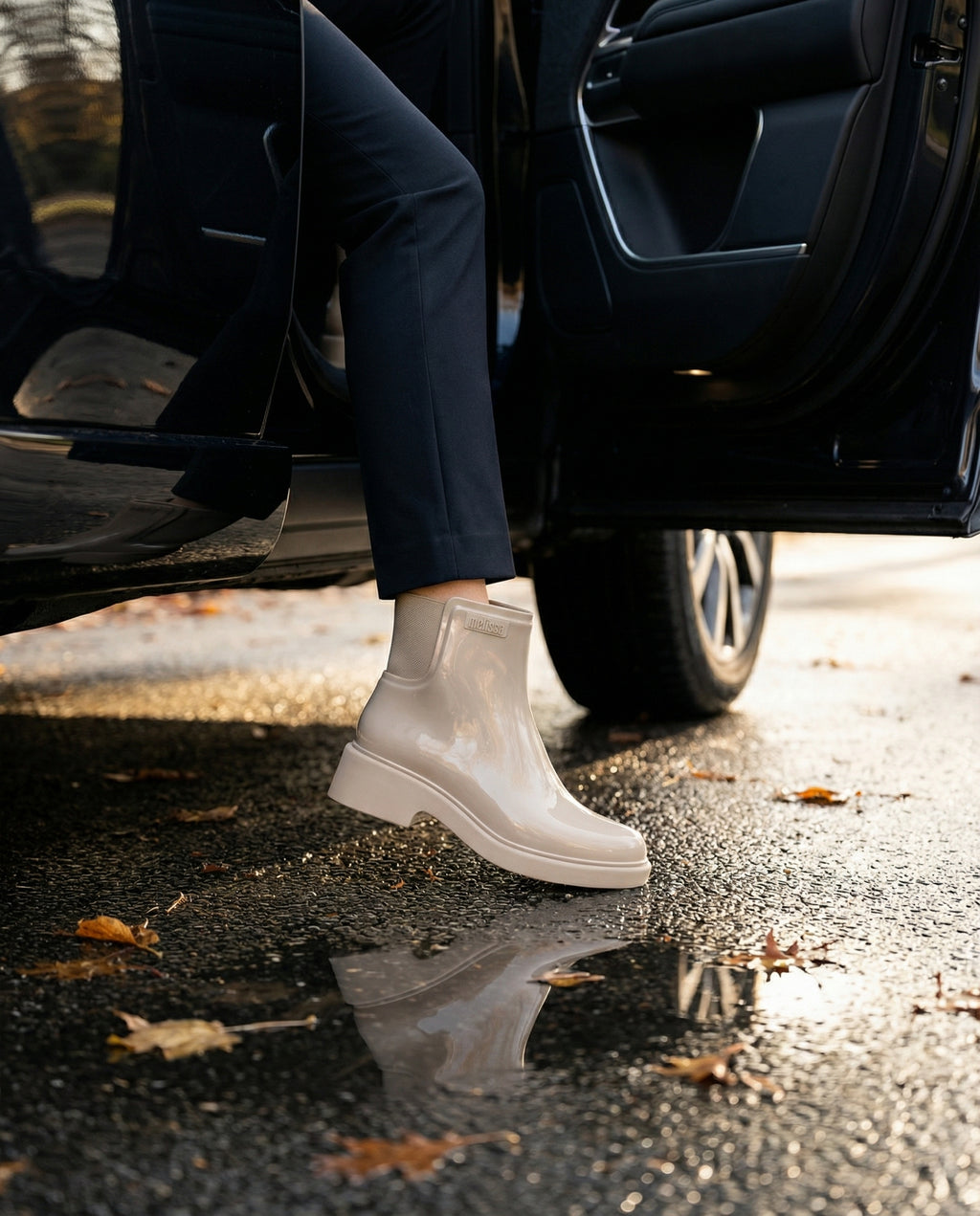 Melissa Chelsea Boot bej - yağmur kombinleri su geçirmez
