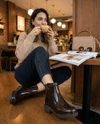 Melissa Chelsea Boot dark brown - kadın cafe kombinleri lifestyle