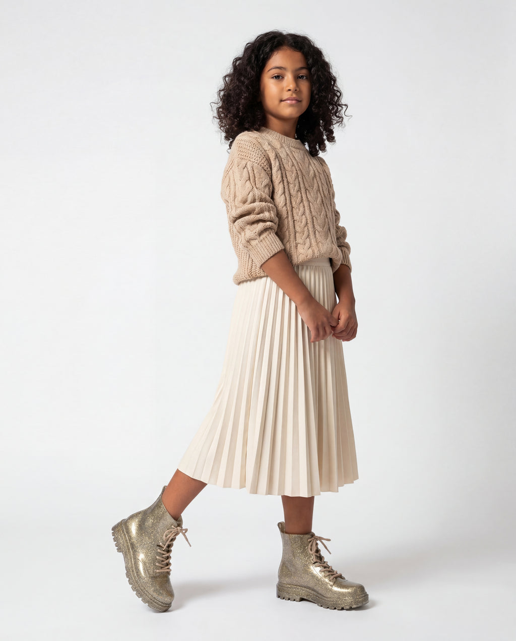 Mini Melissa Coturno INF – Yeşil Işıltılı (Pearly Green) Çocuk Bot