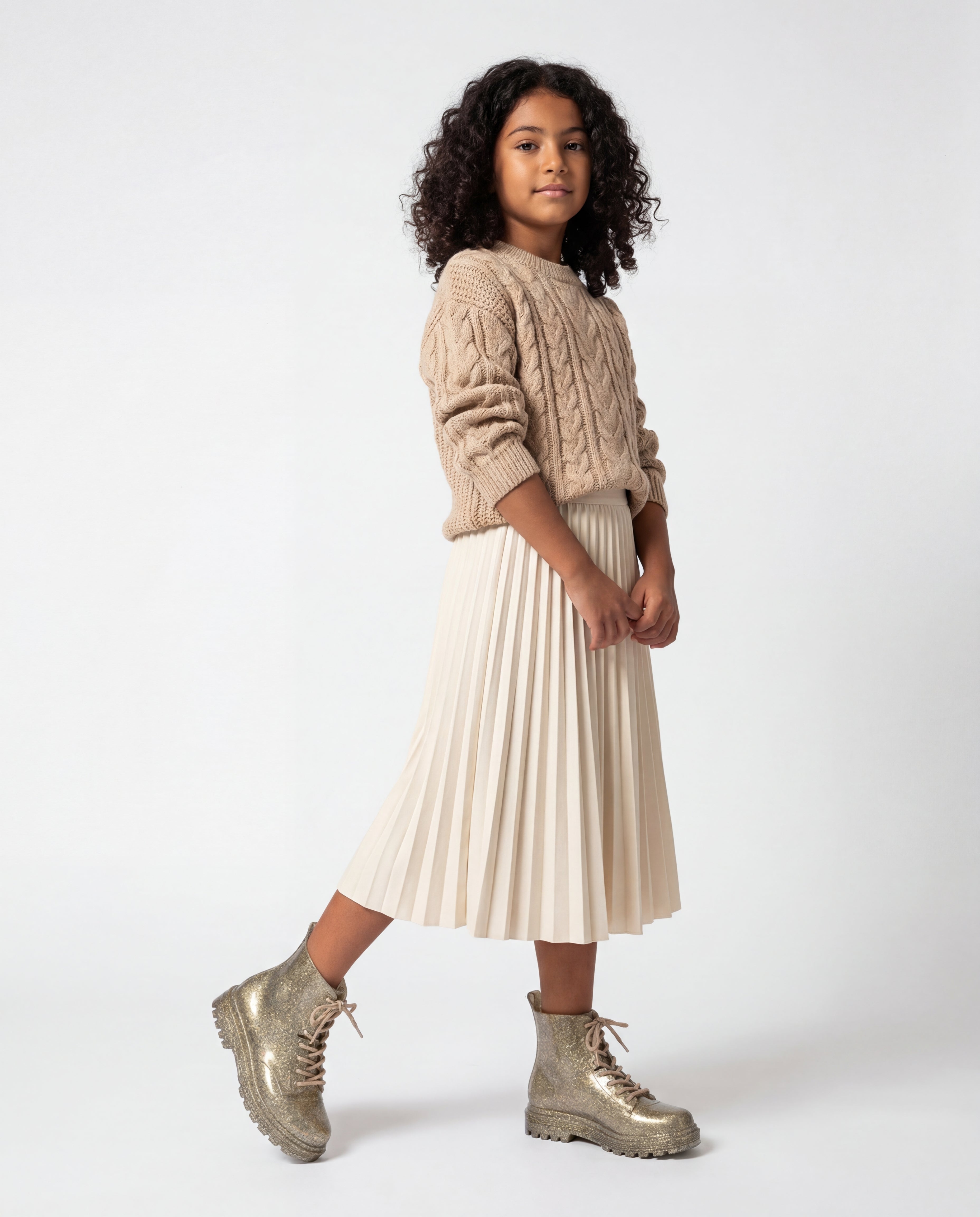 Mini Melissa Coturno INF – Yeşil Işıltılı (Pearly Green) Çocuk Bot