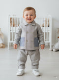 Klasik Haki Erkek Bebek Pantolon Ceket Takım