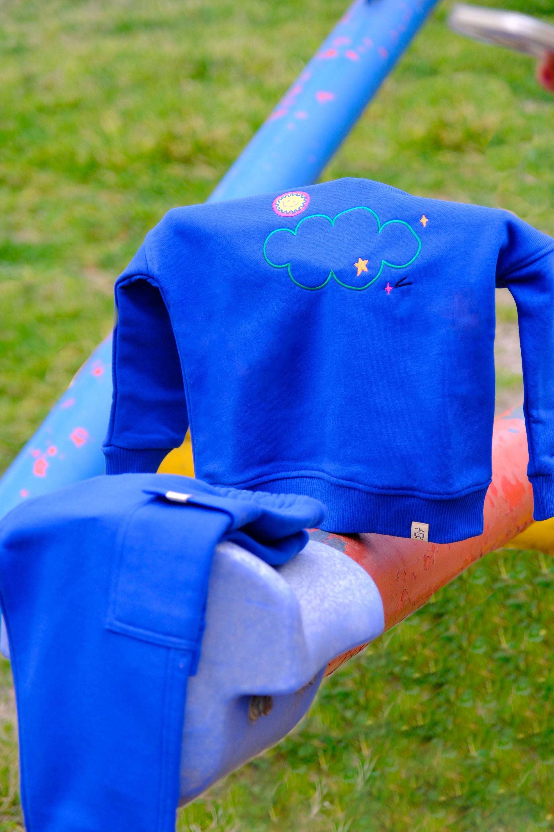 Dreamy Cloud Sweatshirt - Blue - Riki Baby&Kids