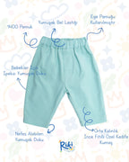 Crystal Baby İnce Fitilli Kadife Havuç Kesim Pantolon – Eggshell Blue