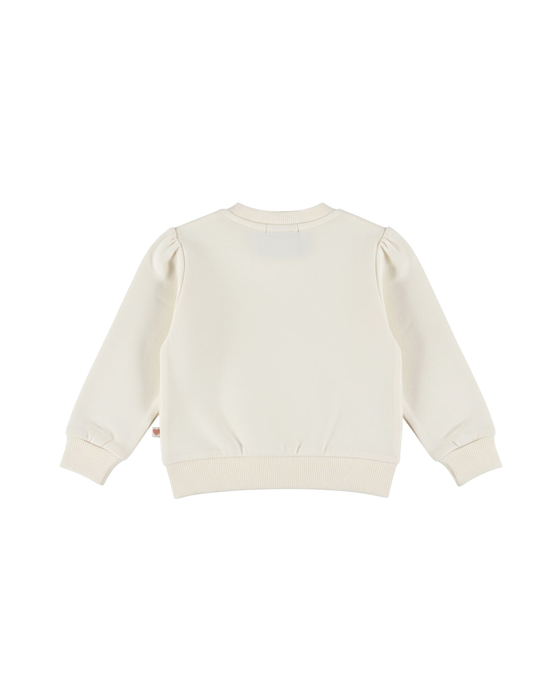 Dirkje Kız Bebek & Çocuk Fiyonk Aplikeli Sweatshirt - Kırık Beyaz - arka görünüm