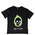 No Fear Kuru Kafa Baskılı Pamuk Siyah Tişört