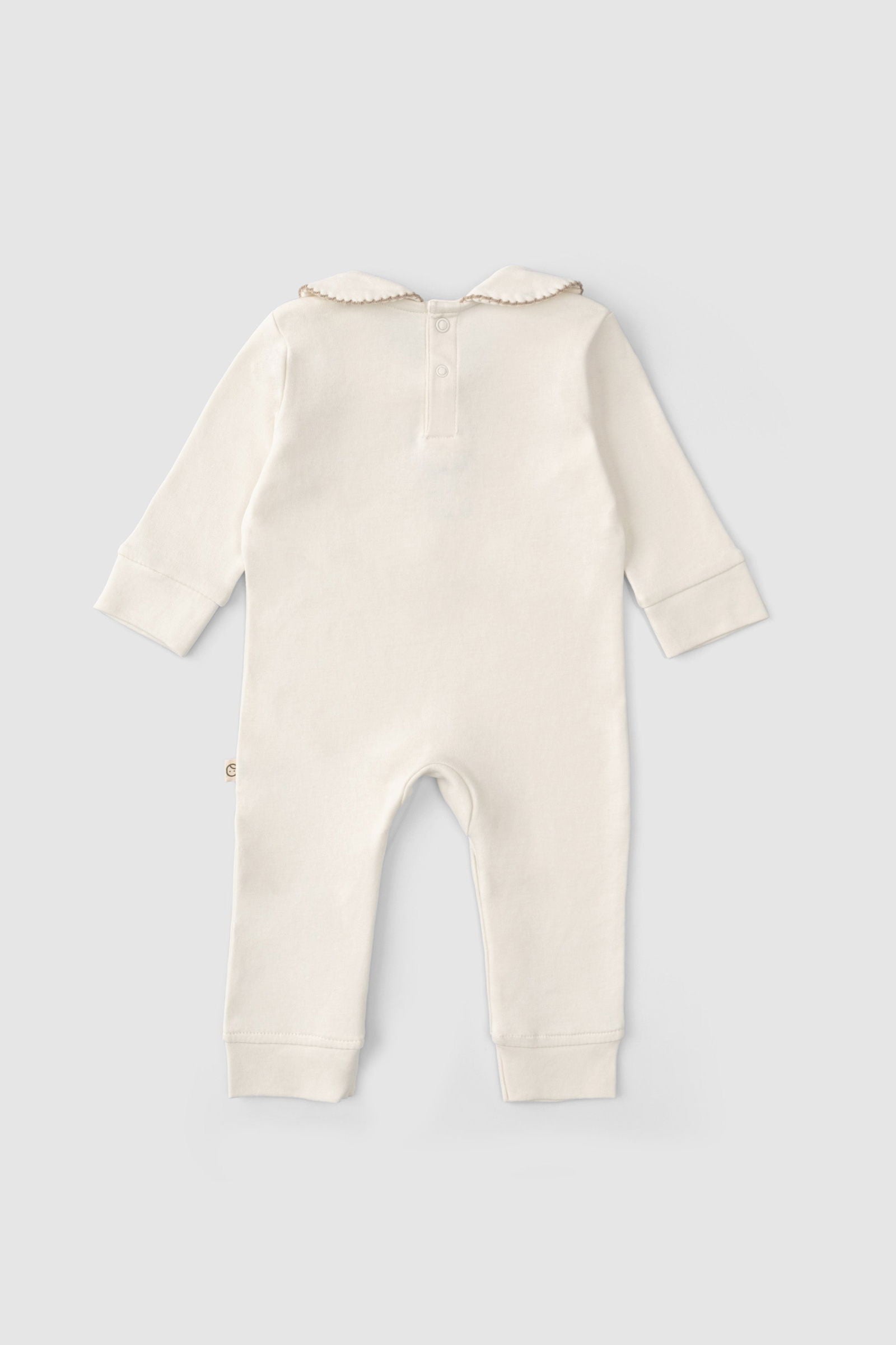 Organik Pamuk Bebe Yakalı Tulum Playtime Tay Nakışlı - Riki Baby&Kids