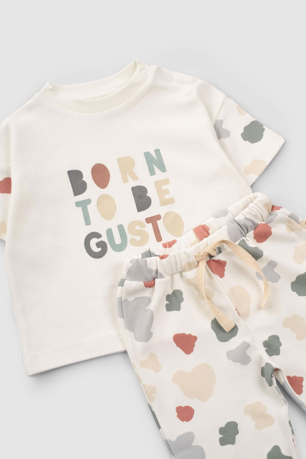 Organik Pamuk Bebek Takımı Born to be Gusto - Riki Baby&Kids