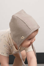 Organik Pamuk Vintage Kahve İngiliz Bebek Şapka - Riki Baby&Kids