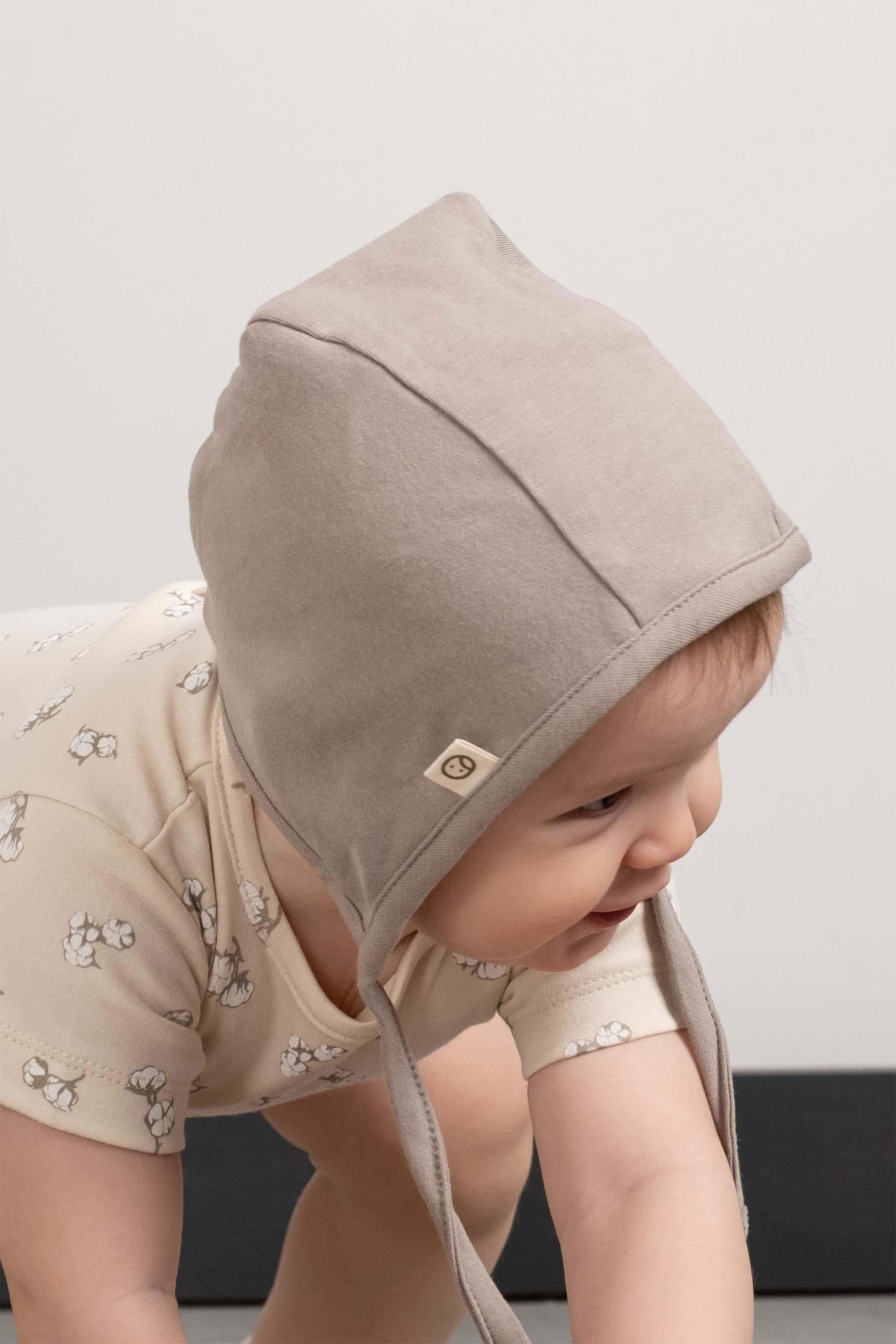 Organik Pamuk Vintage Kahve İngiliz Bebek Şapka - Riki Baby&Kids