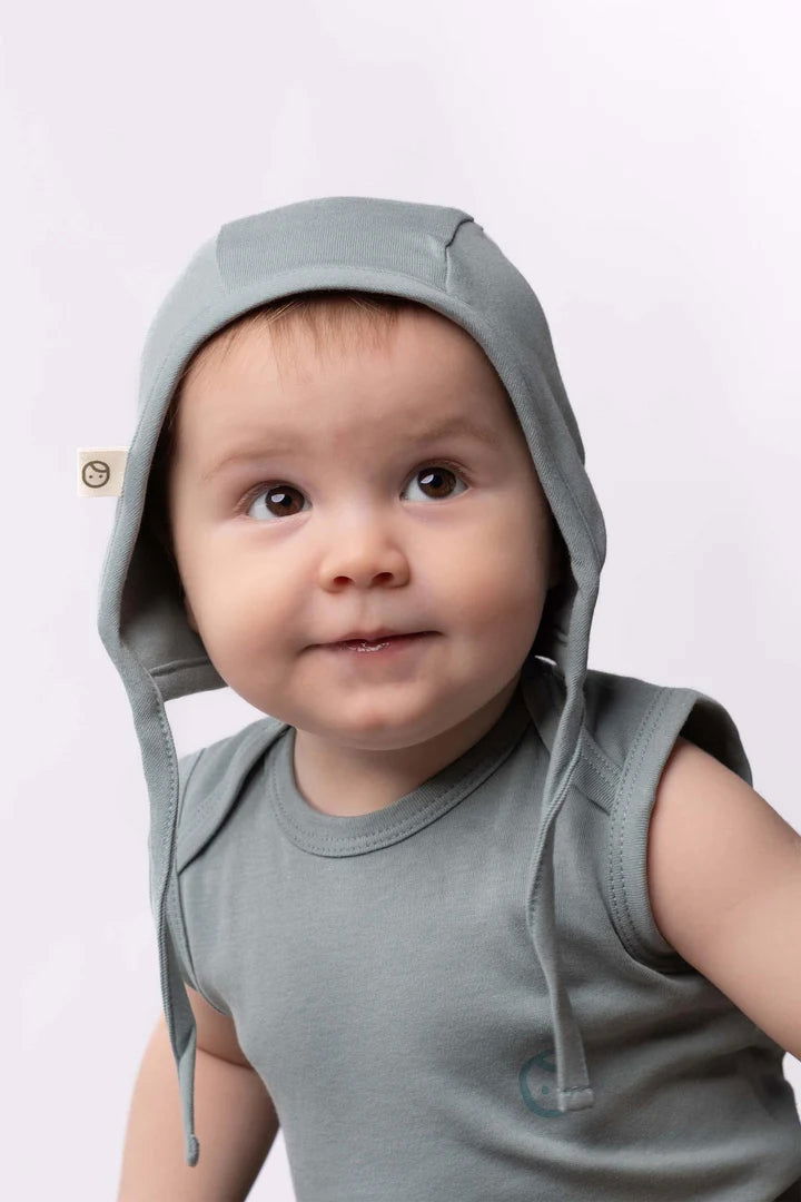 Organik Pamuk İngiliz Şapka Bebek Yeşil - Riki Baby&Kids