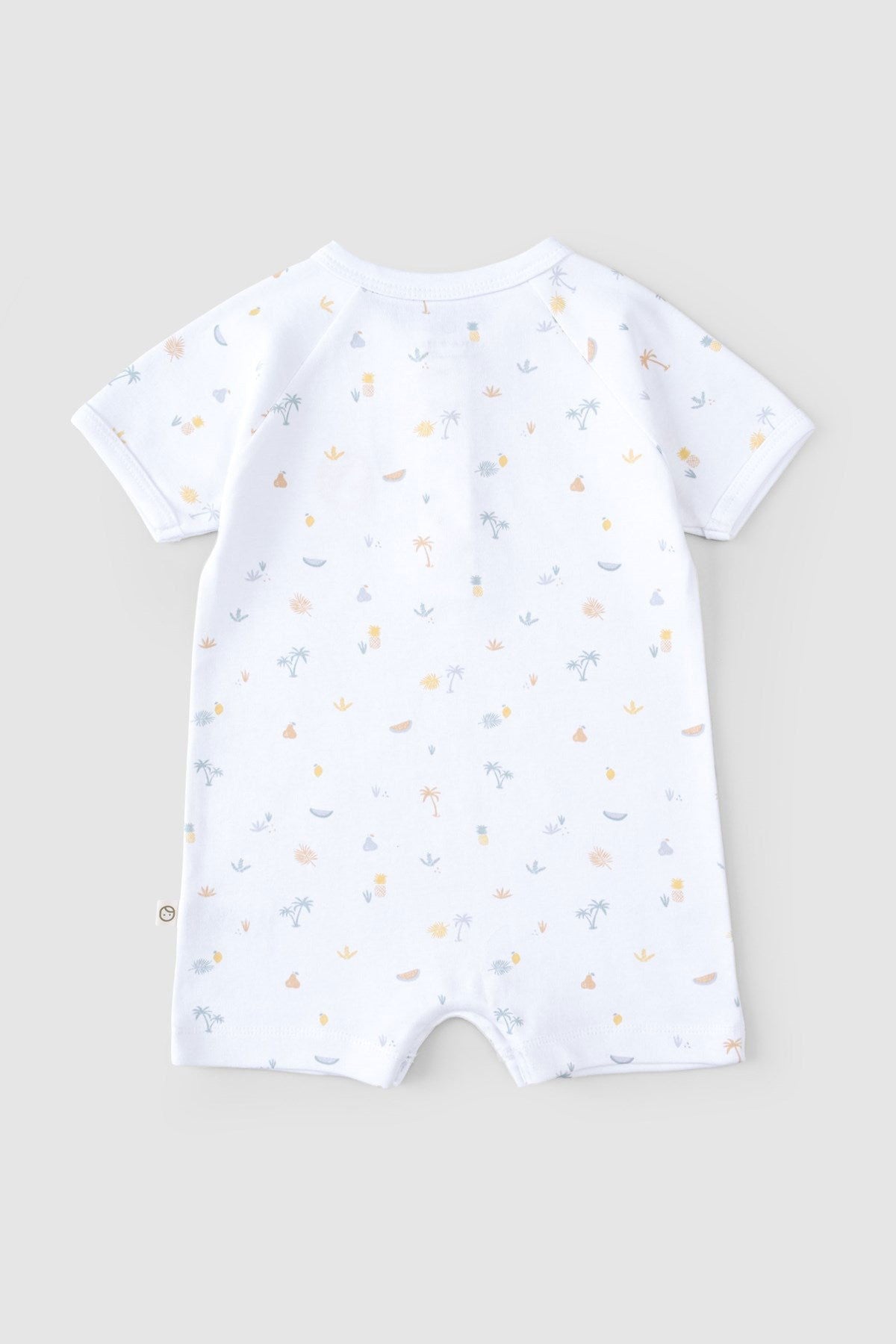 Organik Pamuk Kısa Kollu Bebek Şort Tulum Piknik - Riki Baby&Kids