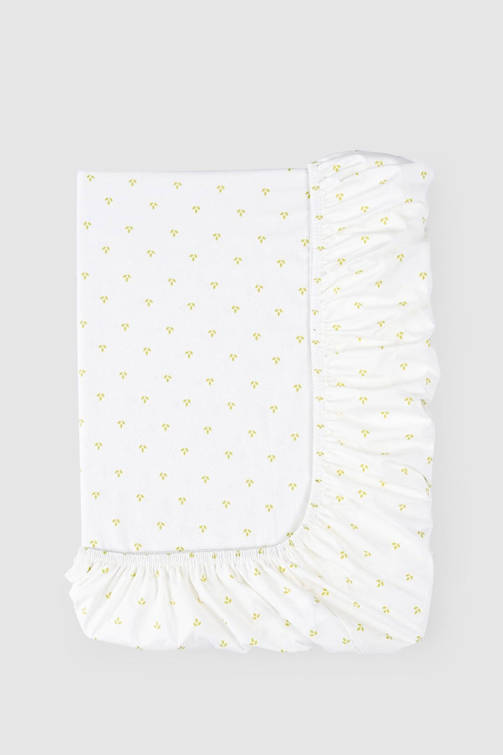 Organik Pamuk Lastikli Çarşaf ve Yastık Kılıf Seti Lotus 90x190 cm - Riki Baby&Kids