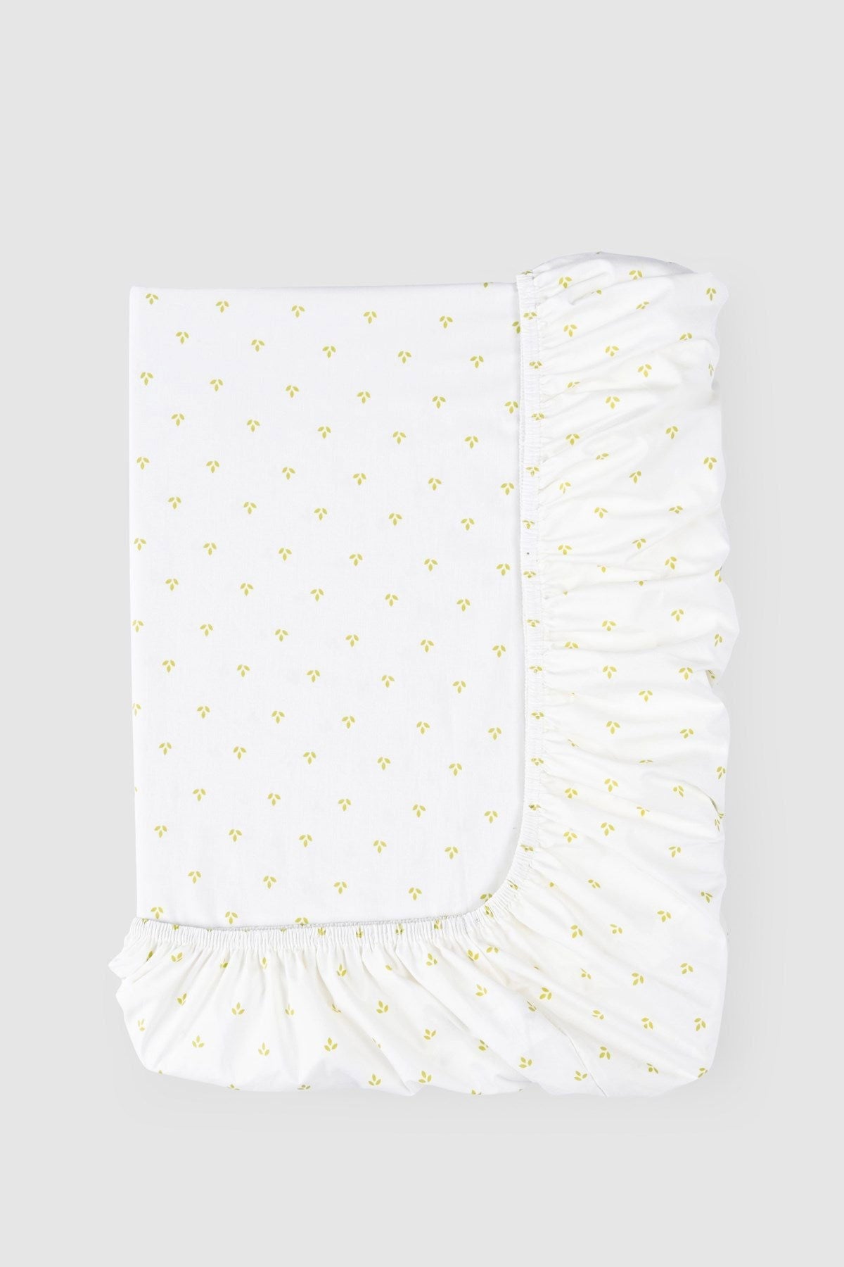 Organik Pamuk Lastikli Çarşaf ve Yastık Kılıf Seti Lotus 90x190 cm - Riki Baby&Kids