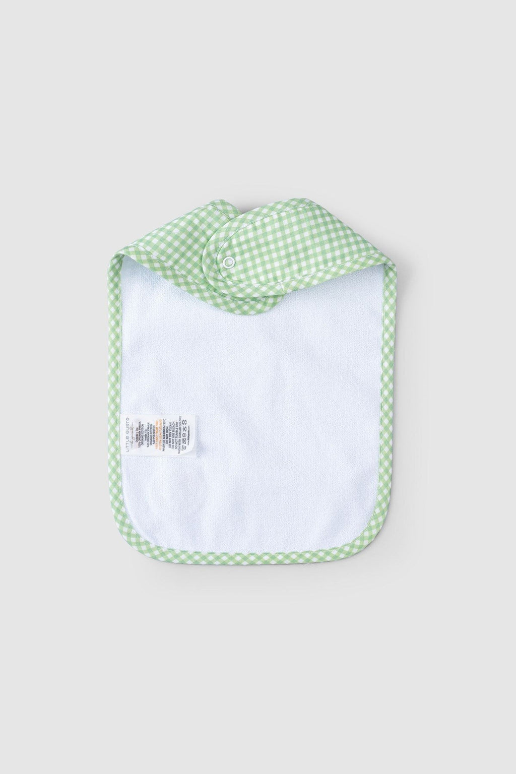 Organik Pamuk Sıvı Geçirmez Piknik Yeşil Mama Önlüğü - Riki Baby&Kids