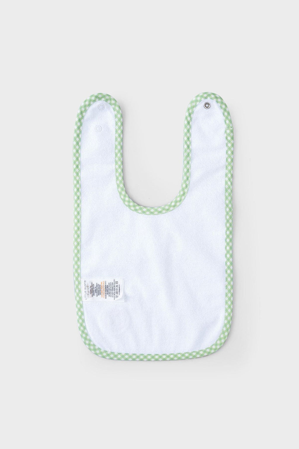 Organik Pamuk Sıvı Geçirmez Piknik Yeşil Mama Önlüğü - Riki Baby&Kids