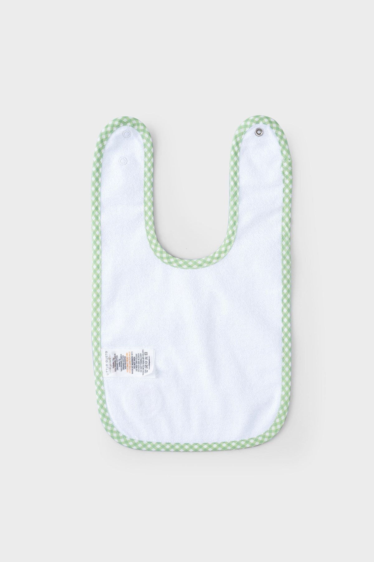 Organik Pamuk Sıvı Geçirmez Piknik Yeşil Mama Önlüğü - Riki Baby&Kids